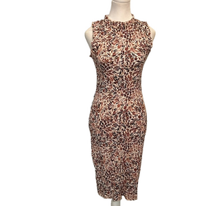 LASCANA NWT Women’s size 4 crepe effect woven form fitting fabric maxi dress